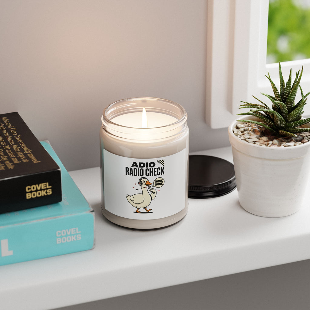 Radio Check Honk Goose Candle | Racing Meme Soy Candle