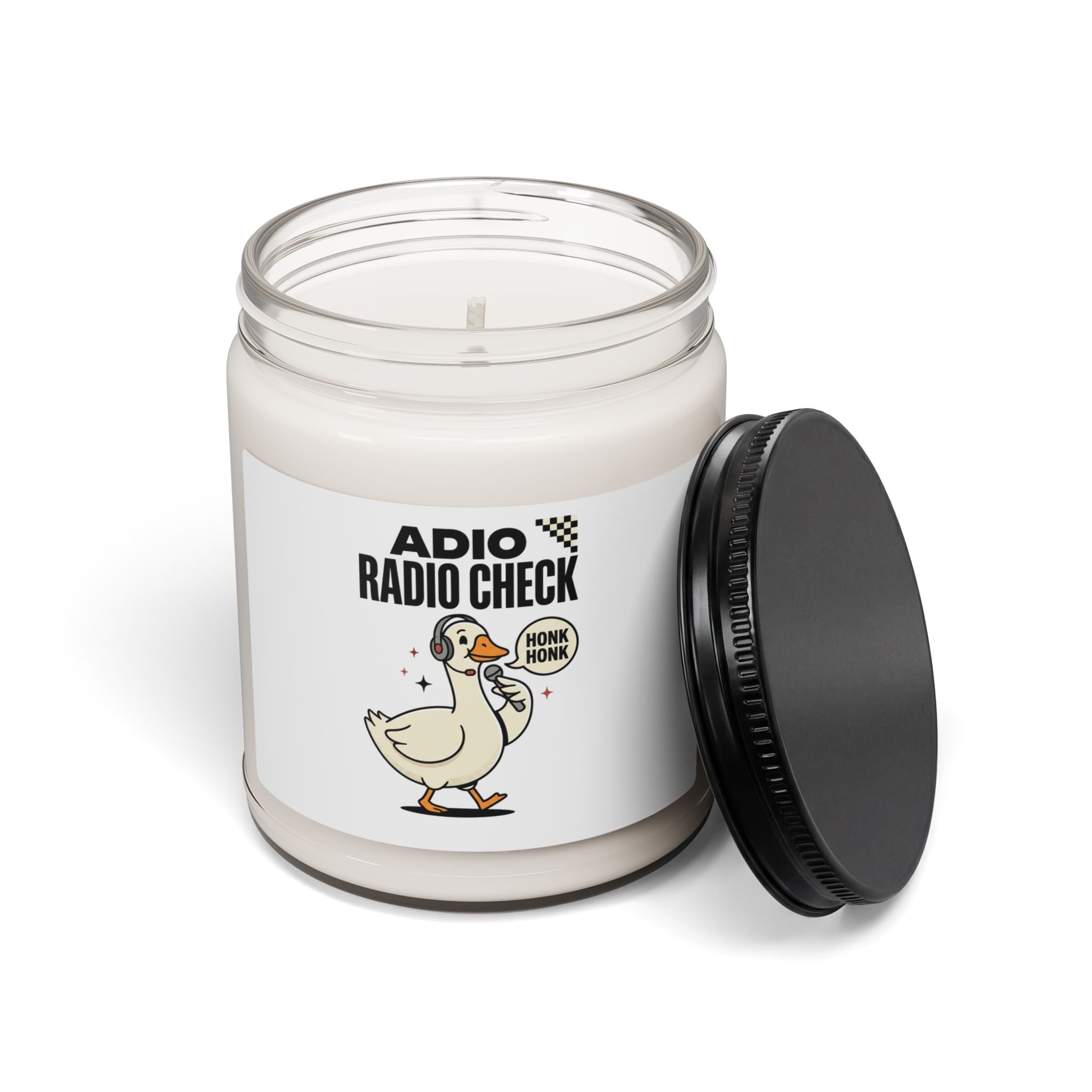 Radio Check Honk Goose Candle | Racing Meme Soy Candle