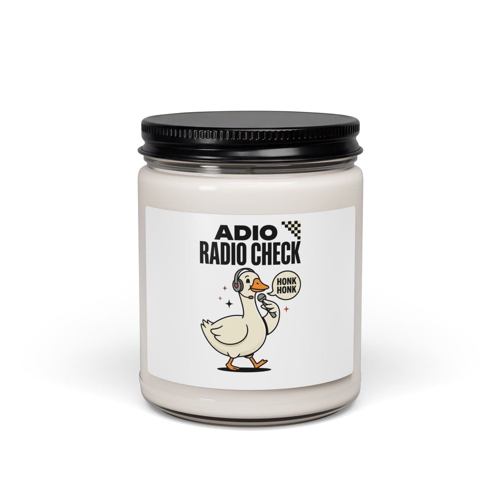 Radio Check Honk Goose Candle | Racing Meme Soy Candle
