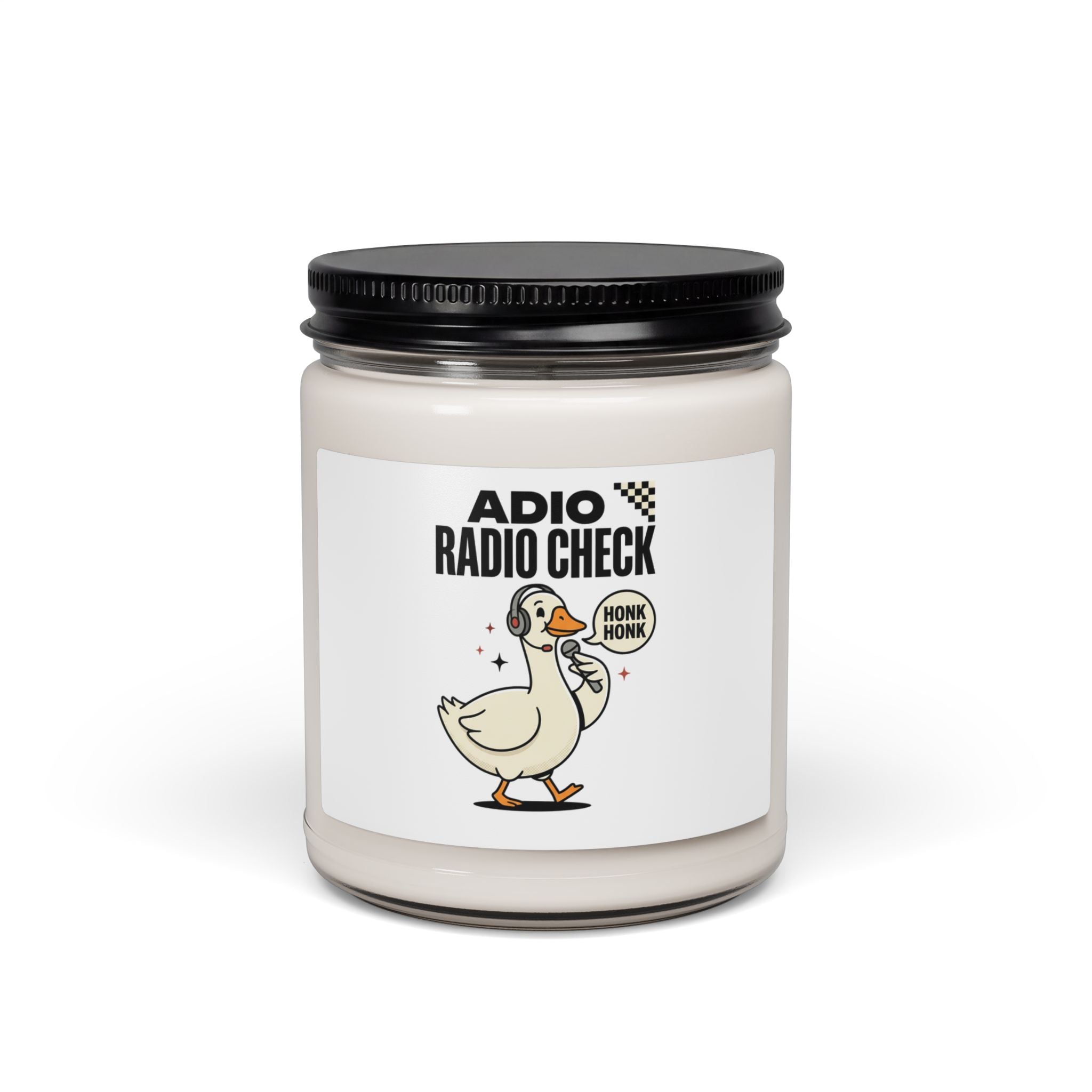 Radio Check Honk Goose Candle | Racing Meme Soy Candle