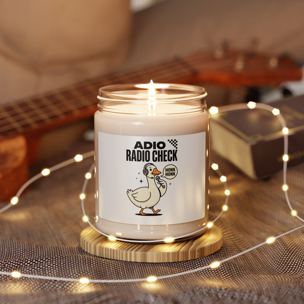 Radio Check Honk Goose Candle | Racing Meme Soy Candle